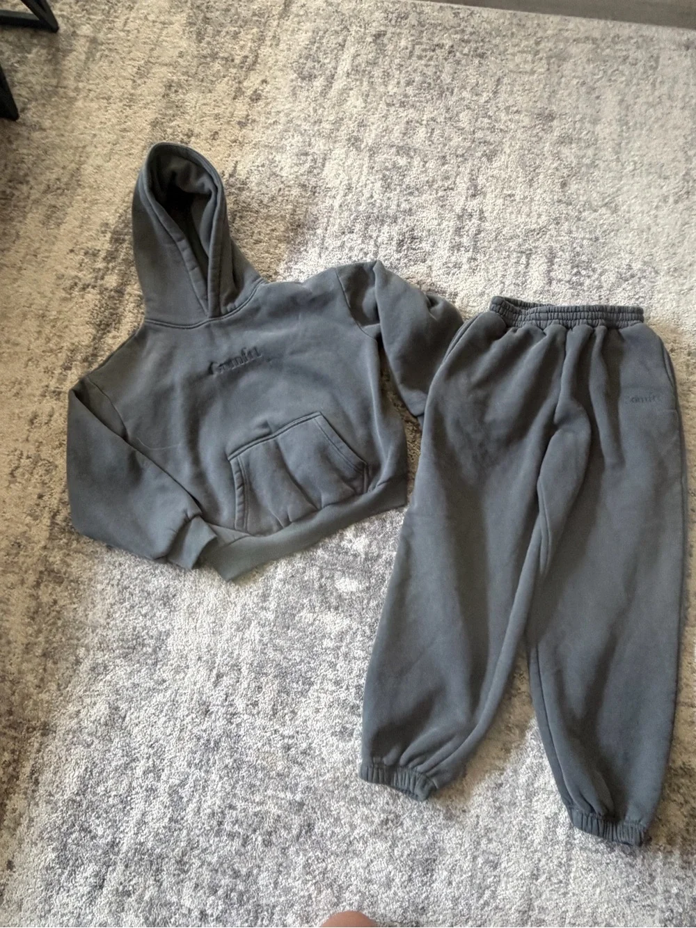 Kids Gray 'Comfort' Fleece Jogger Set - Cozy Sweatpants & Top
